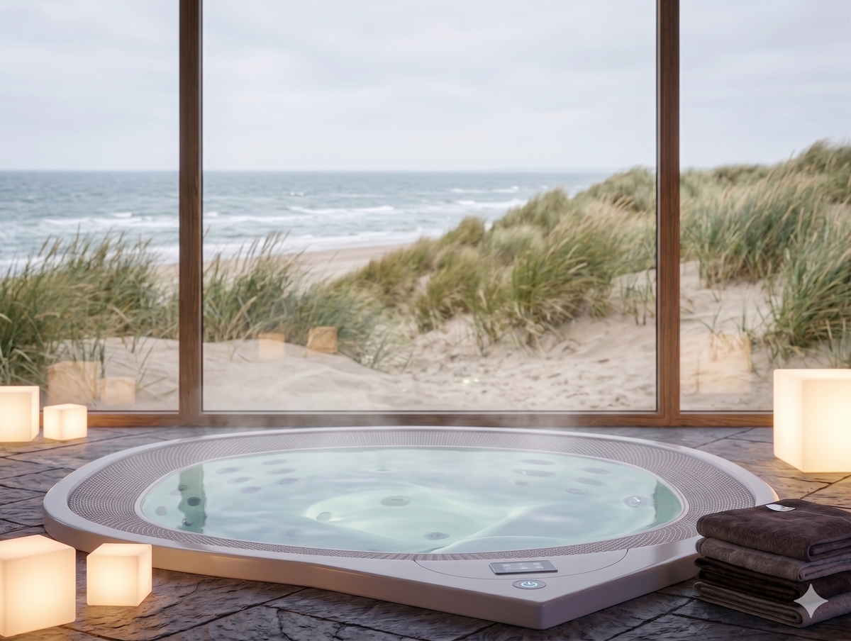 miljøbillede spa med udsigt til havet vesterhavet sandstrand