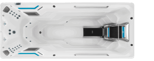Endless-Pools_E700-Overhead-AlpineWhite_Treadmill