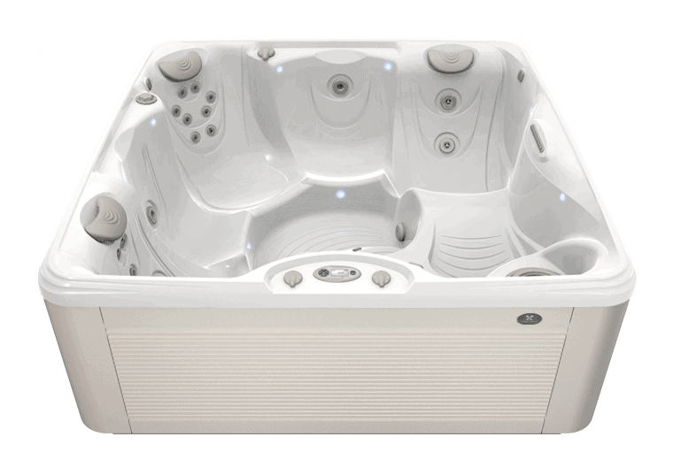 Caldera Capitolo spabad i Arctic White og PArchment kabinet