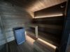 Udendørs luksus sauna i showroom hos Neptun Spa & Pool