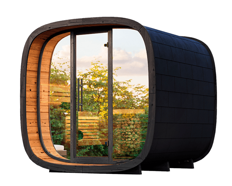 Round Cube Mini udendørs sauna